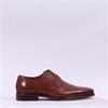 Tommy Bowe Skiv Toecap Laced Dress Shoe - Whiskey